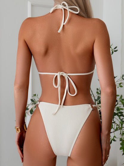 Summer Side Tie Brazilian Bandage Style Bikini Swimsuit Set
