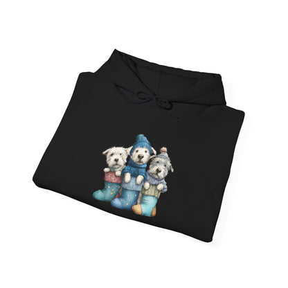 Stocking Pups Hoodie - Festive Christmas Dog Sweatshirt