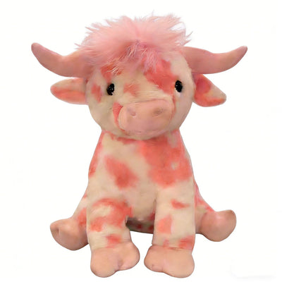 Pink Cow Plush Valentine's Day Plush Toy - Fashions Envy