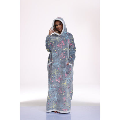 Hooded Blanket Sweatshirt - Sherpa Wearable Style