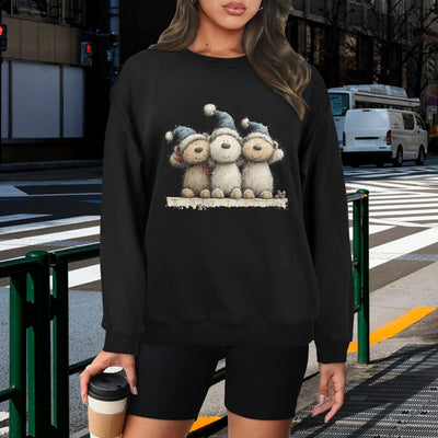 Whimsy Bears - Unisex Fleece Sweatshirt Made in USA - Fashions Envy