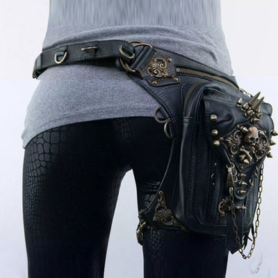 Steampunk Skull Bag - Multi-Wear Gothic Crossbody - Fashions Envy