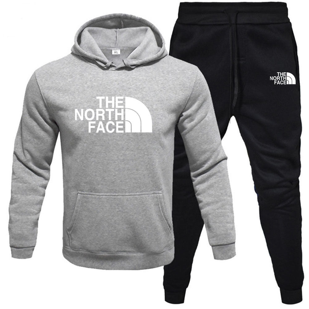 Fleece Hoodie Set - Pullover Sweatshirt Two-Piece