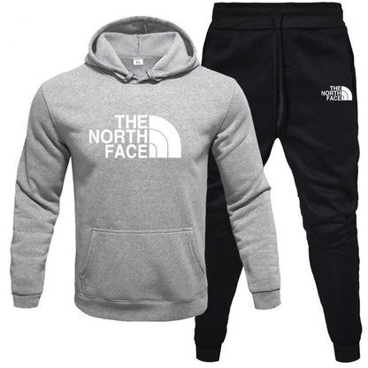 Fleece Hoodie Set - Pullover Sweatshirt Two-Piece