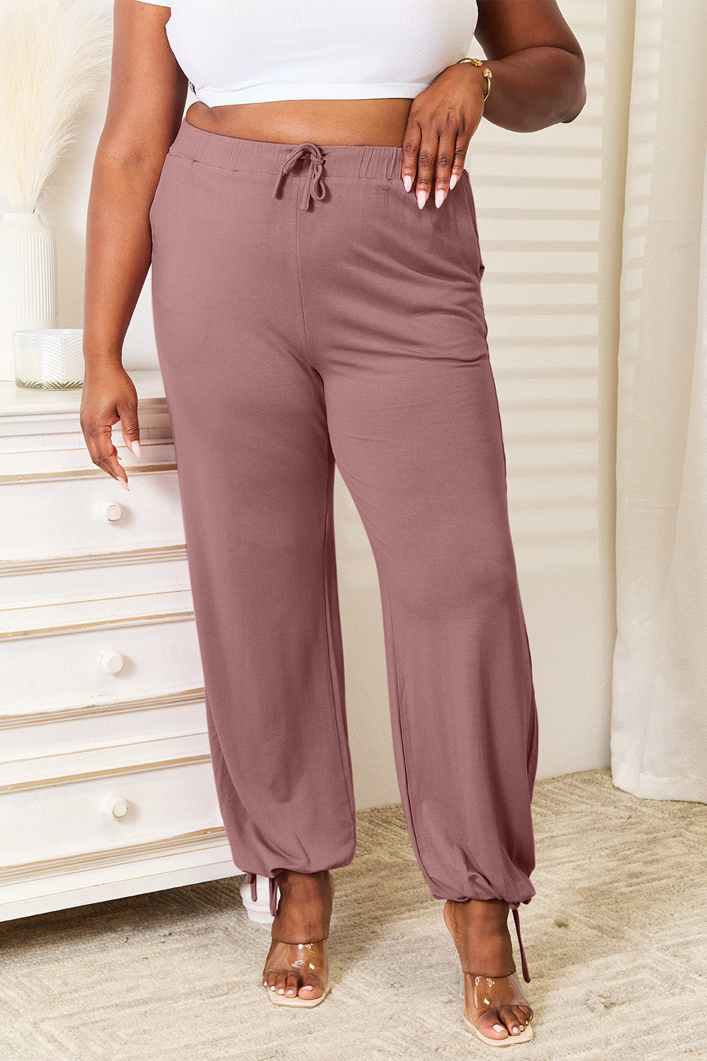 Drawstring Waist Pants