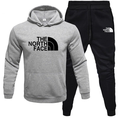 Fleece Hoodie Set - Pullover Sweatshirt Two-Piece