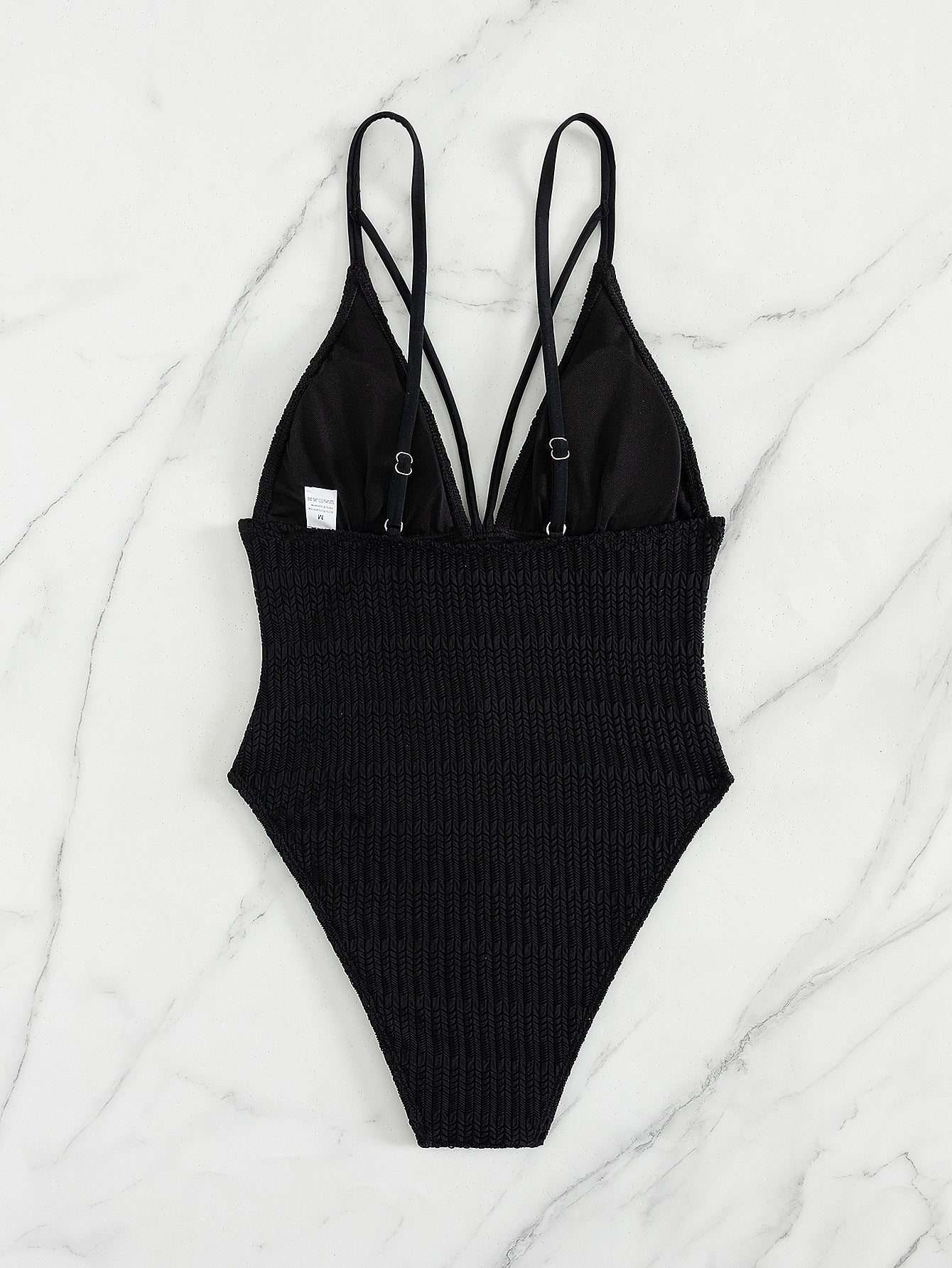 Sexy One-Piece Swimsuit - Open Mesh Panel - Fashions Envy