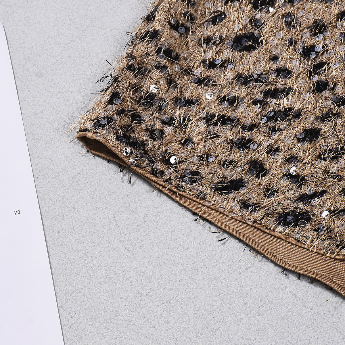 Leopard Print Sequin Shorts - Low Waist Party Style