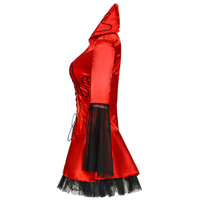 Devil Costume - Red Long Sleeve Halloween Outfit