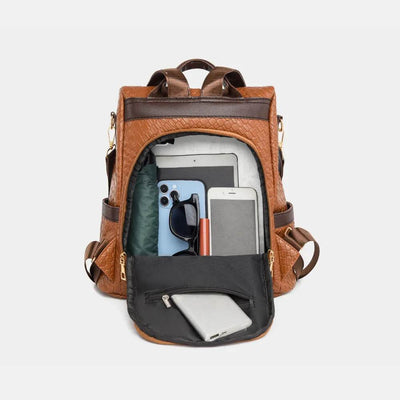 PU Leather Backpack Bag - Fashions Envy