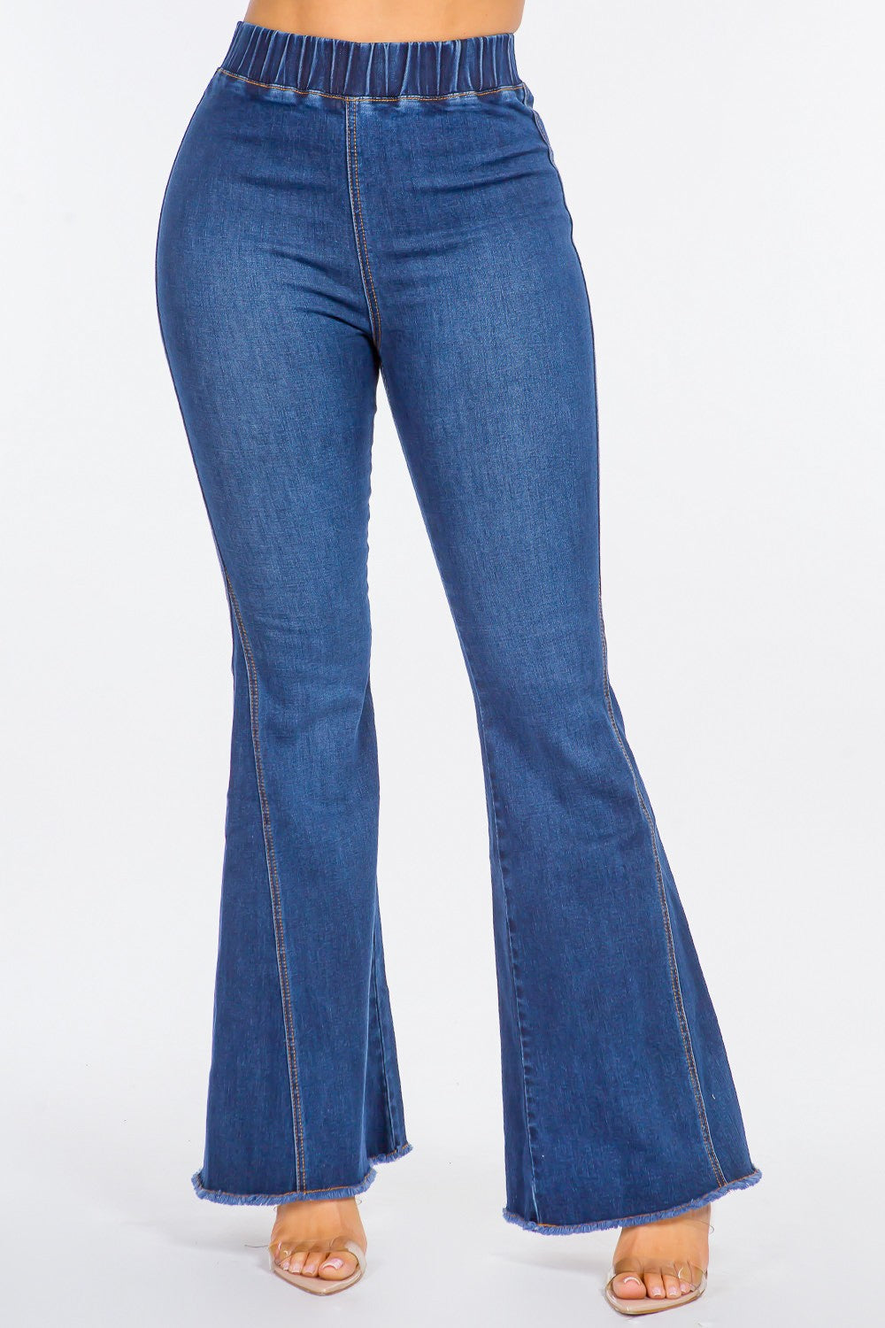 High Rise Curvy Flare Jeans