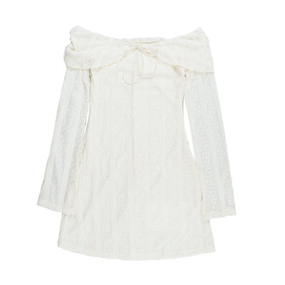 Lace-Up Backless Dress - Sexy One-Shoulder Mini