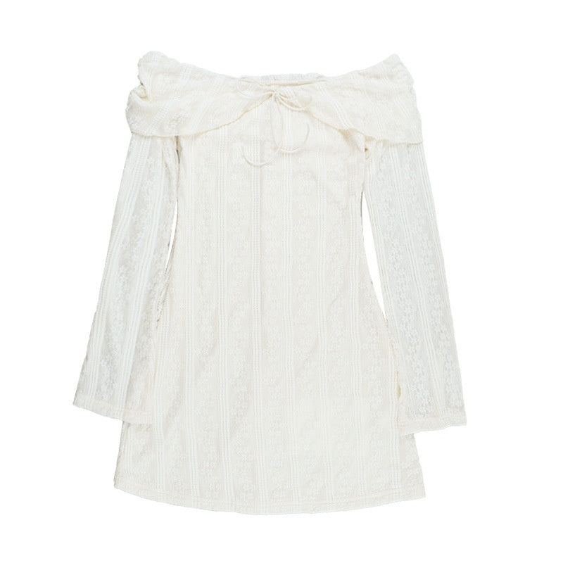 Lace-Up Backless Dress - Sexy One-Shoulder Mini