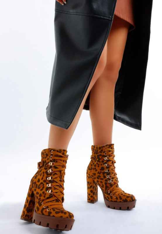Fremont Leopard Print Chunky Boots