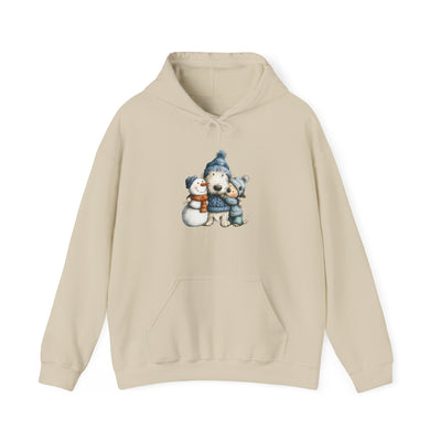 Snowman Puppy Hoodie - Adorable Winter Dog Sweatshirt