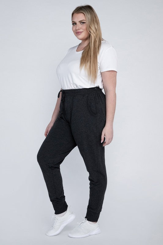 Relaxed Fit Plus Size Casual Jogger Pants