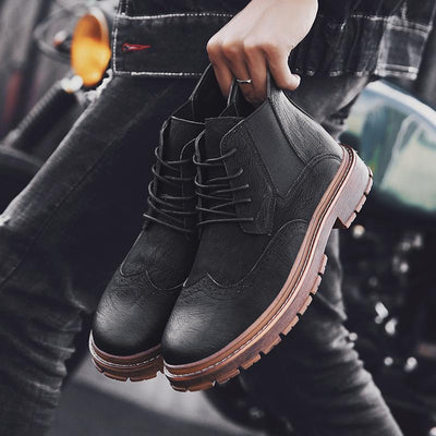 El Capo Leather Genuine Leather Boots