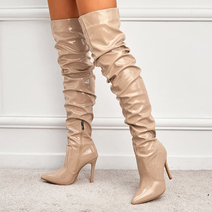 Women's Knee High Boots - Super High Heel Party Shoes - Fashions Envy