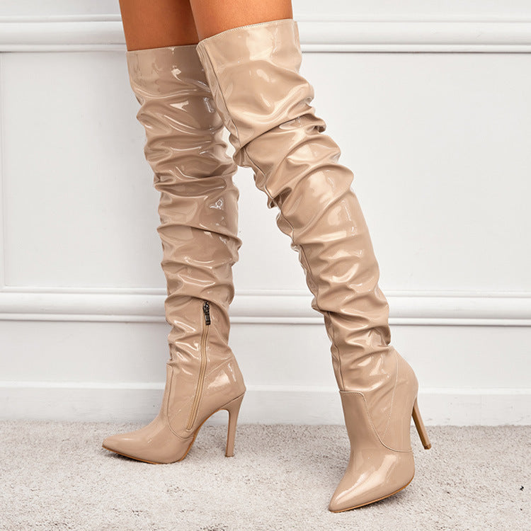 Women's Knee High Boots - Super High Heel Party Shoes - Fashions Envy
