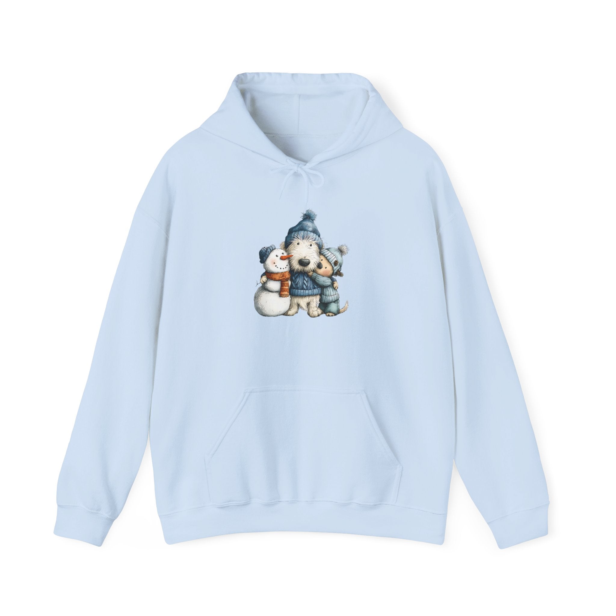 Snowman Puppy Hoodie - Adorable Winter Dog Sweatshirt