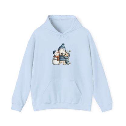 Snowman Puppy Hoodie - Adorable Winter Dog Sweatshirt