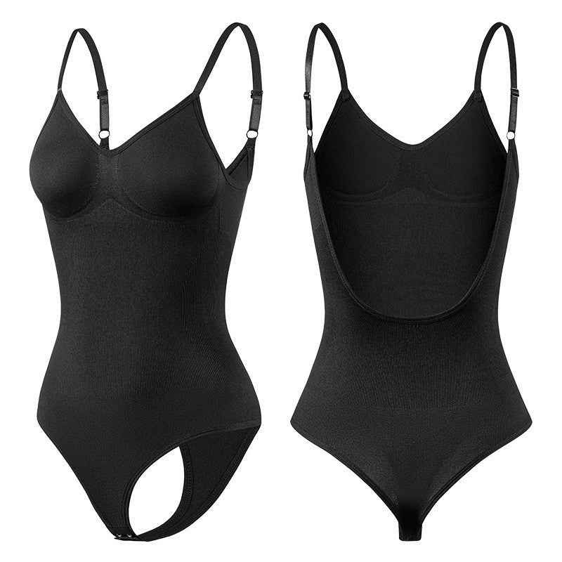 Backless Shapewear Thong Bodysuit - Butt Lifting Bodyshaper