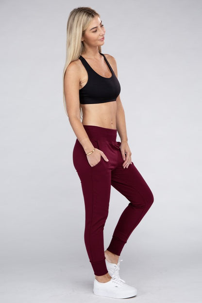 Comfy Stretch Lounge Elastic Waist Sweatpants