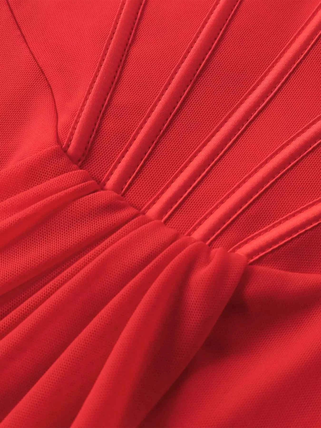 Ruched Halter Neck Mini Dress