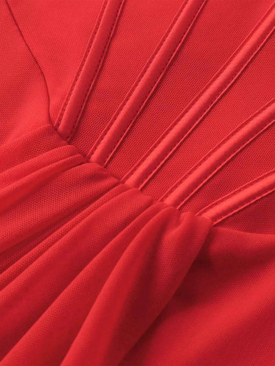 Ruched Halter Neck Mini Dress