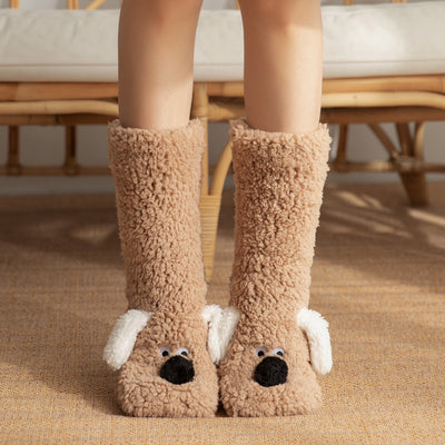 Plush Dog Socks - Non-Slip Cozy Floor Socks