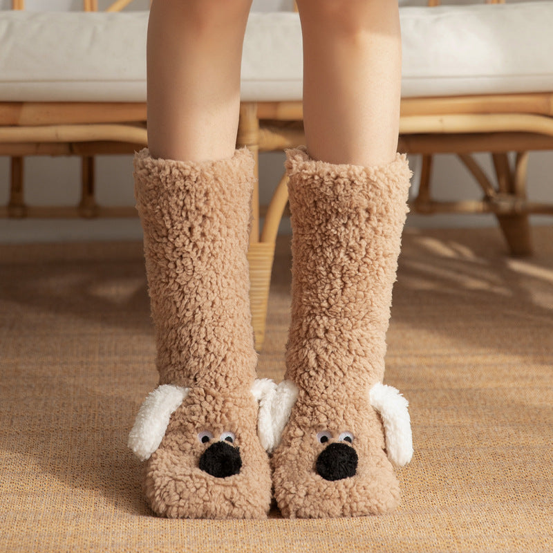 Plush Dog Socks - Non-Slip Cozy Floor Socks