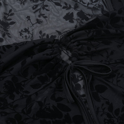 Long Sleeve Square Neck Top - Fitted Pullover