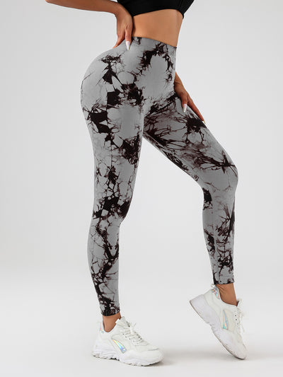 Butt Lifting Yoga Leggings - Tie Dye High Waist Activewear