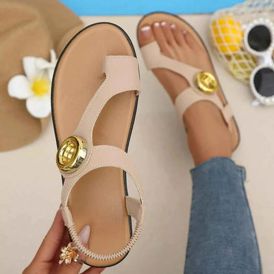 Toe Loop Flats Sandals