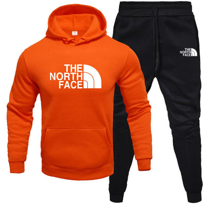 Fleece Hoodie Set - Pullover Sweatshirt Two-Piece