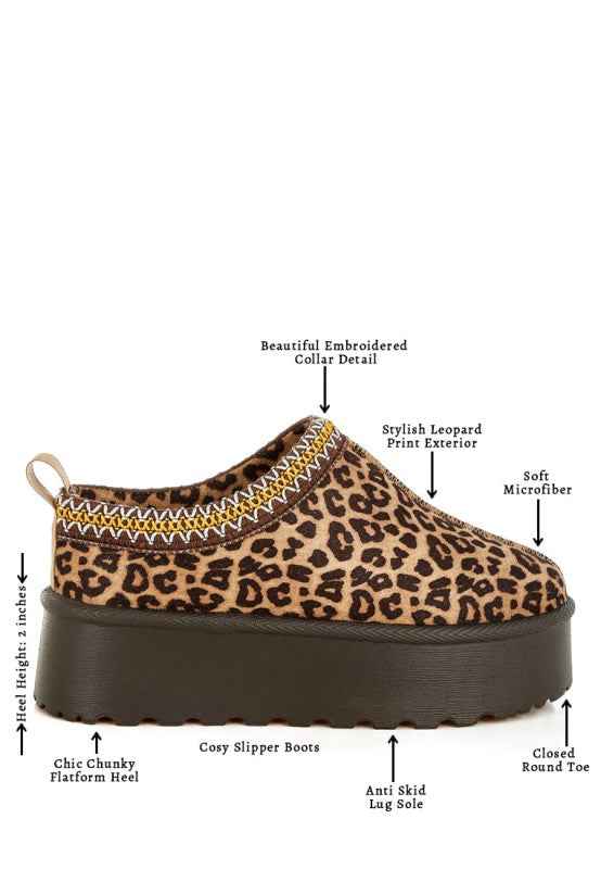 Ottawa Leopard Print Platform Classic Slip Ons