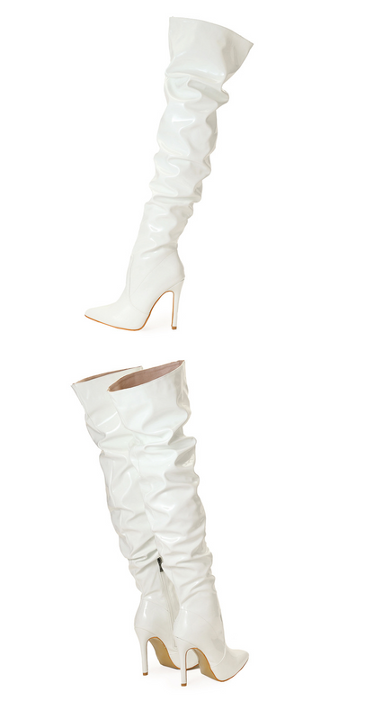 Women's Knee High Boots - Super High Heel Party Shoes - Fashions Envy