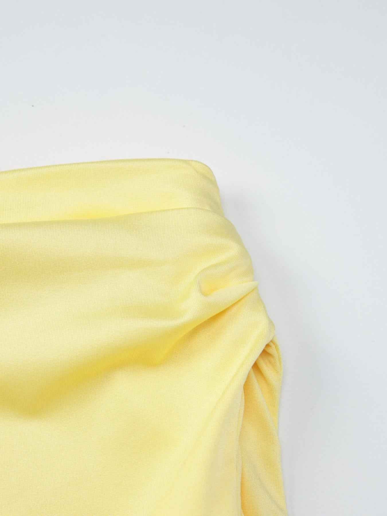Off-Shoulder Ruched Mini Dress - Sculpted Bodycon Fit