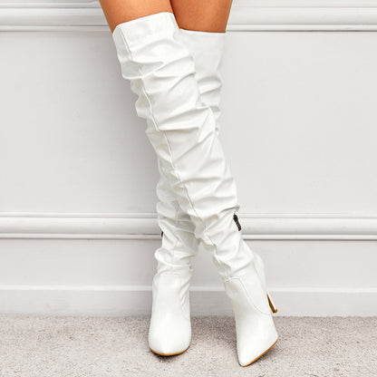 Women's Knee High Boots - Super High Heel Party Shoes - Fashions Envy