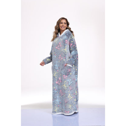 Hooded Blanket Sweatshirt - Sherpa Wearable Style