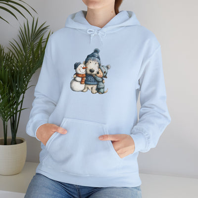 Snowman Puppy Hoodie - Adorable Winter Dog Sweatshirt