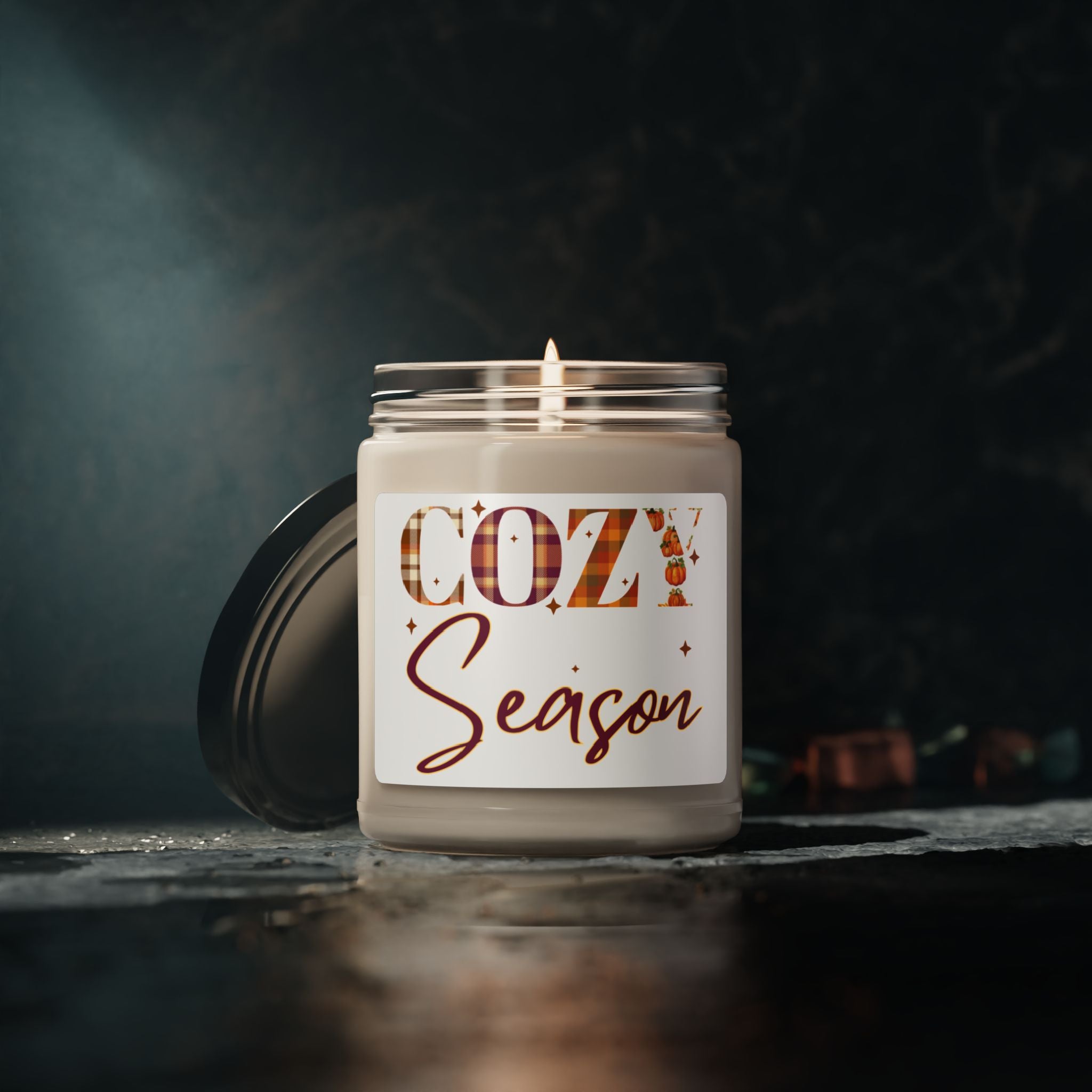 Cozy Season Apple Harvest Scented 9oz Soy Candle