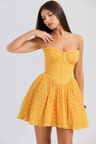 Fluffy Tulle Mini Dress - Square Neck Party Princess Style