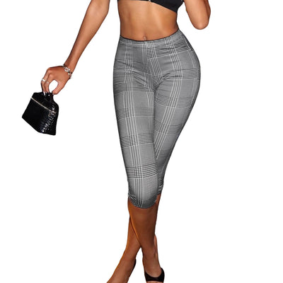 Low Waist Capri Pants - Gray Hip Hugging Party Style