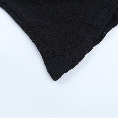 Ribbed Evening Gown - Long Sleeve V-Neck Bodycon Dress - Fashions Envy