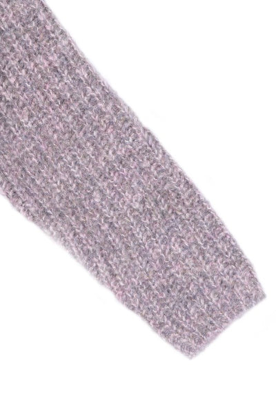 Melange Raglan Sleeve Multicolor Sweater Top - Fashions Envy