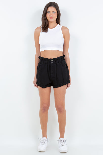 Women's Paperbag Waist Shorts