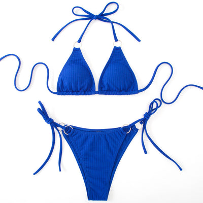 Summer Side Tie Brazilian Bandage Style Bikini Swimsuit Set