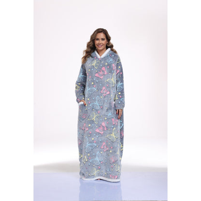 Hooded Blanket Sweatshirt - Sherpa Wearable Style