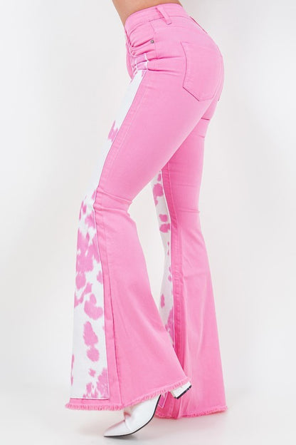 Rodeo Bell Bottom in Pink - Inseam 34